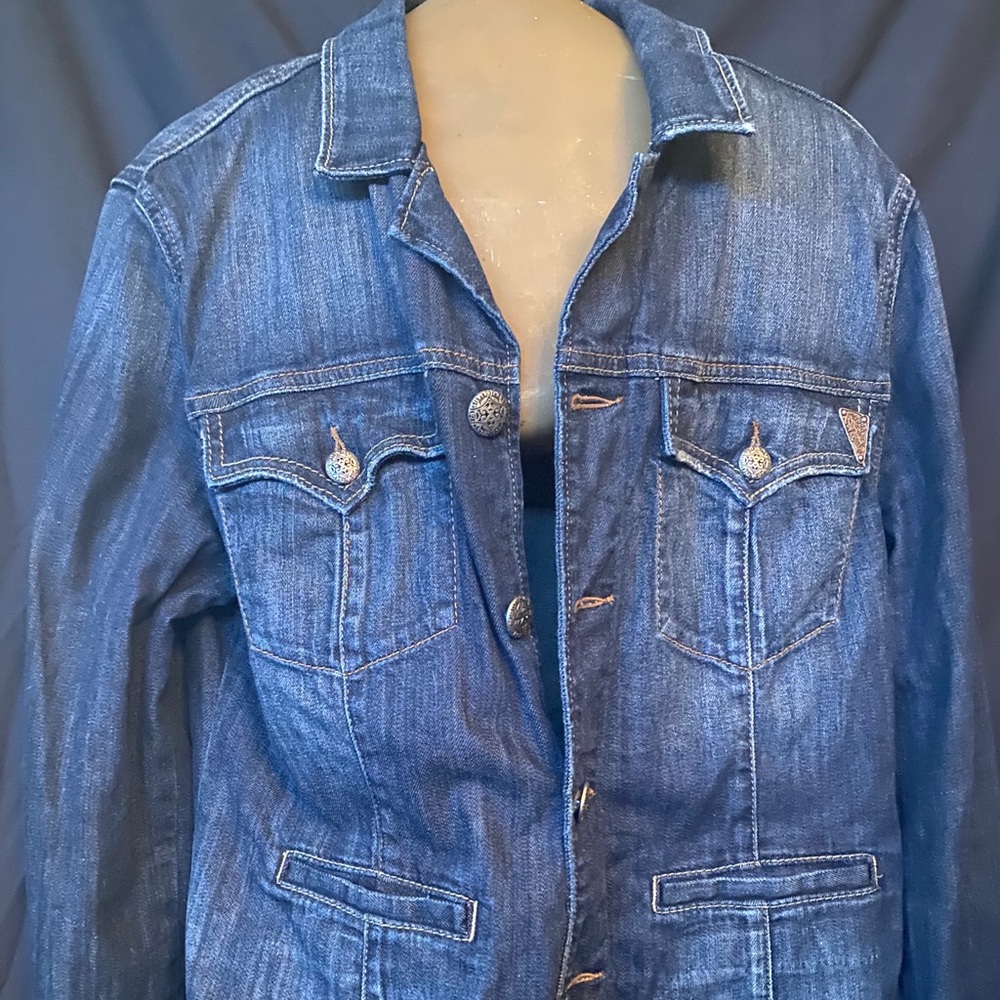 EUC Silver XL Jean Jacket
